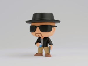 Walter Hartwell White funko pop from Breaking Bad 3D Print Model