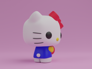 Hello kitty with an apple funko pop 3Dプリントモデル