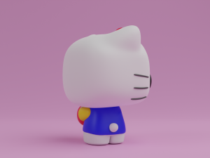 Hello kitty with an apple funko pop 3Dプリントモデル
