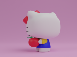 Hello kitty with an apple funko pop 3Dプリントモデル