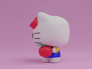 Hello kitty with an apple funko pop 3D Print Model