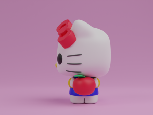 Hello kitty with an apple funko pop 3Dプリントモデル