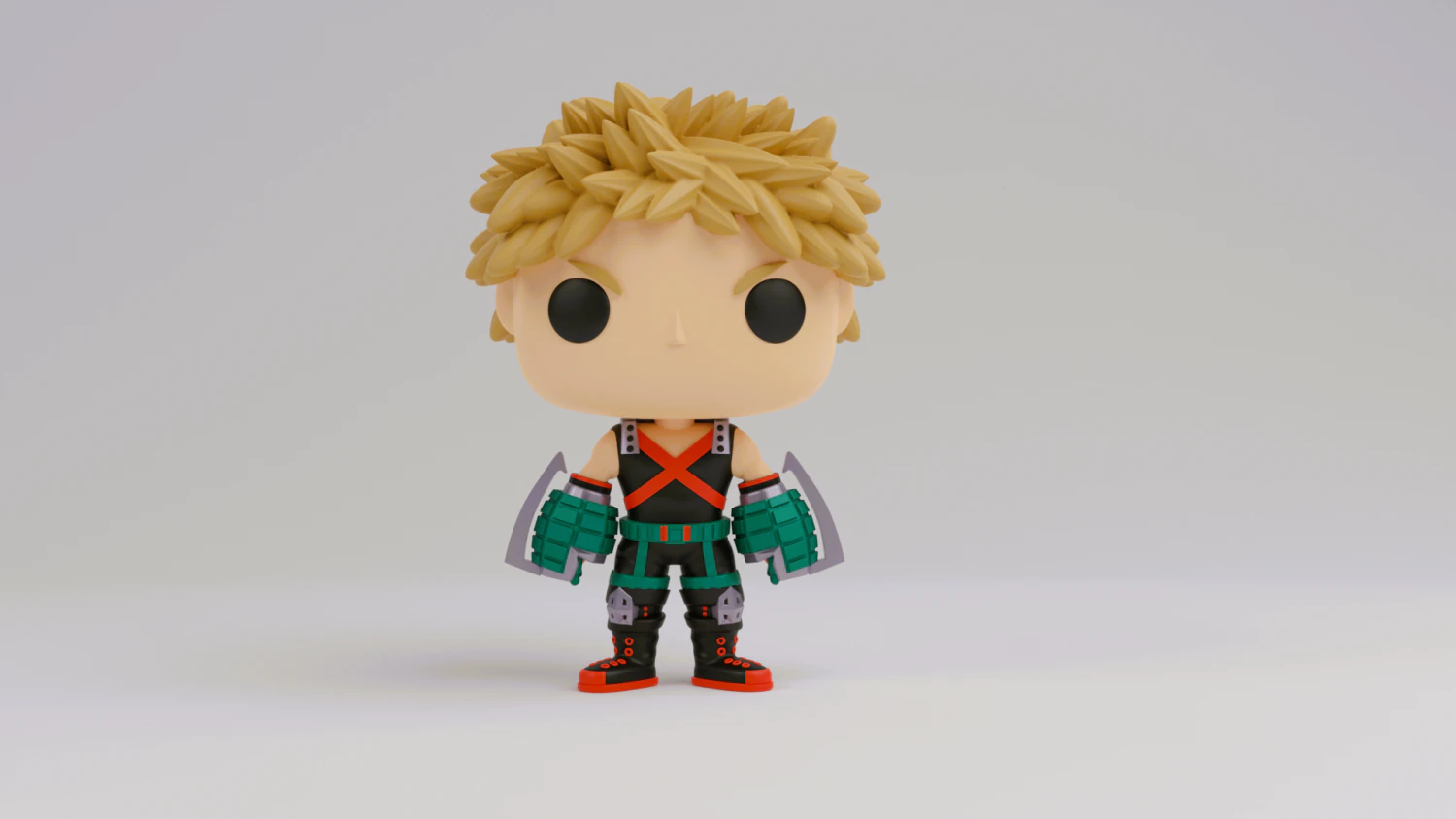 Bakugo funko model from my hero academia 3D Print Model .c4d .max .obj .3ds .fbx .stl .blend