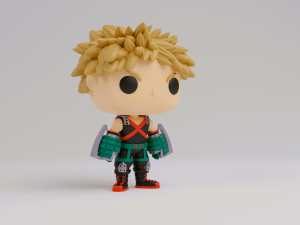 Bakugo funko model from my hero academia 3D Print Model