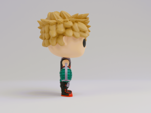 Bakugo funko model from my hero academia 3D Print Model