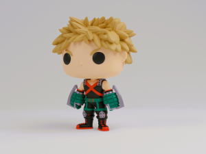 Bakugo funko model from my hero academia 3D Print Model