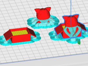 Cute cat in a box 3D Baskı Modeli