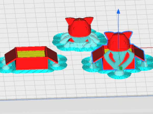 Cute cat in a box 3D Print Model