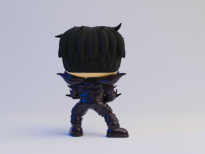 Jin with shadow armor Funko Pop from solo leveling 3D Print Model