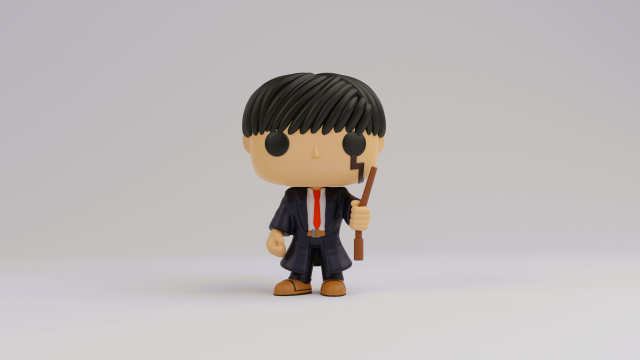 Mash funko model from mashle magic and muscles 3D Print Model .c4d .max .obj .3ds .fbx .stl .blend 