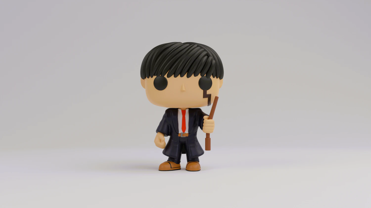 Mash funko model from mashle magic and muscles 3D Print Model .c4d .max .obj .3ds .fbx .stl .blend 