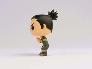 Shikamaru Nara funko model from naruto shippuden 3D Print Model