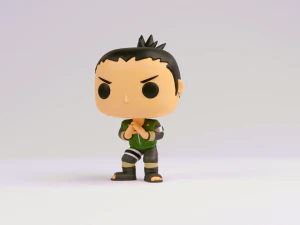 Shikamaru Nara funko model from naruto shippuden 3D Print Model