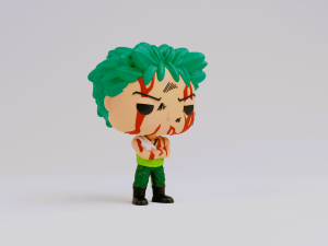 Zoro Nothing Happened funko model from one piece 3D Print Model