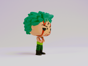 Zoro Nothing Happened funko model from one piece 3D Print Model