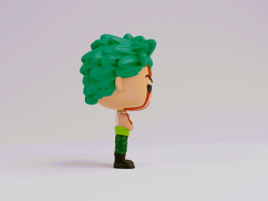 Zoro Nothing Happened funko model from one piece 3D Print Model