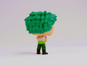 Zoro Nothing Happened funko model from one piece 3D Print Model
