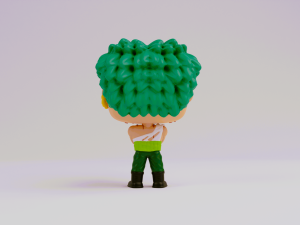 Zoro Nothing Happened funko model from one piece 3D Print Model