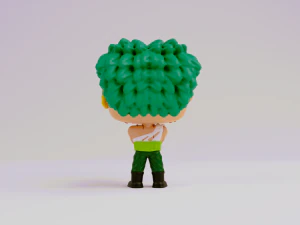 Zoro Nothing Happened funko model from one piece 3D Print Model