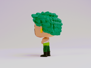 Zoro Nothing Happened funko model from one piece 3D Print Model