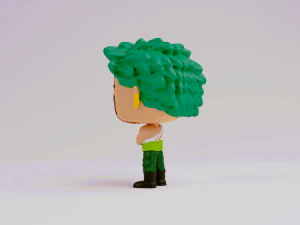 Zoro Nothing Happened funko model from one piece 3D Print Model