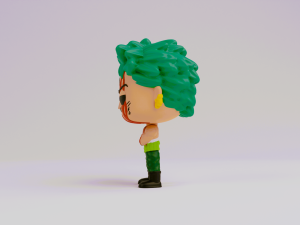 Zoro Nothing Happened funko model from one piece 3D Print Model