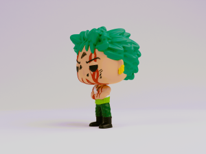 Zoro Nothing Happened funko model from one piece 3D Print Model
