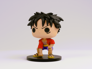 Luffy funko model from one piece 3D Принт Модель