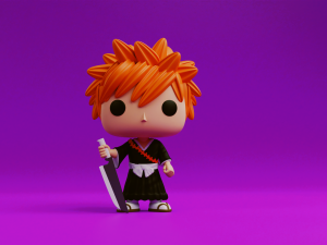 Ichigo Kurosaki funko model from the anime Bleach 3Dプリントモデル