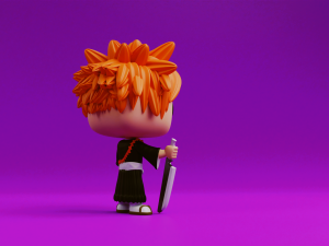 Ichigo Kurosaki funko model from the anime Bleach 3D Druckmodell