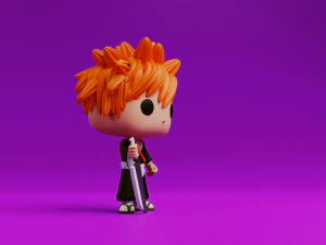 Ichigo Kurosaki funko model from the anime Bleach 3D Print Model