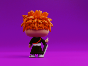 Ichigo Kurosaki funko model from the anime Bleach 3D Druckmodell
