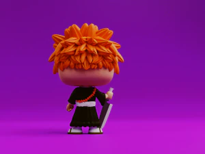 Ichigo Kurosaki funko model from the anime Bleach 3D Print Model