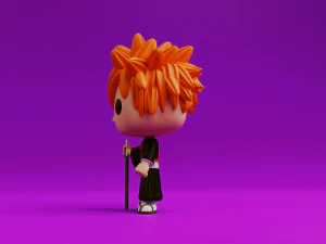 Ichigo Kurosaki funko model from the anime Bleach 3D Print Model