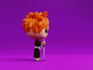 Ichigo Kurosaki funko model from the anime Bleach 3D Print Model