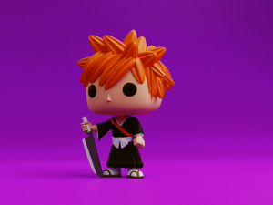 Ichigo Kurosaki funko model from the anime Bleach 3D Druckmodell