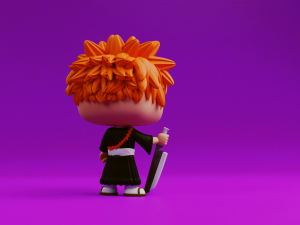 Ichigo Kurosaki funko model from the anime Bleach 3D Druckmodell