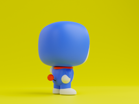 Doraemon Funko model from Doraemon anime series 3D-Druckmodell