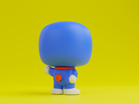 Doraemon Funko model from Doraemon anime series 3D-Druckmodell