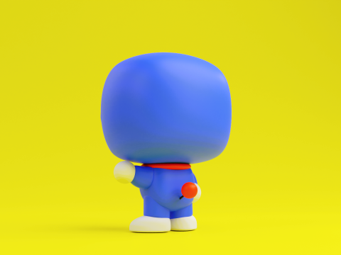 Doraemon Funko model from Doraemon anime series 3D-Druckmodell