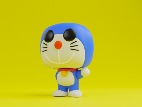 Doraemon Funko model from Doraemon anime series 3D-Druckmodell