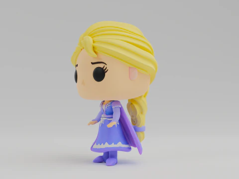 Elsa Funko model from the movie Frozen 3D Print Model