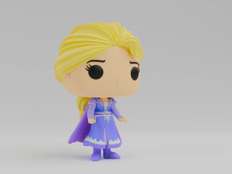 Elsa Funko model from the movie Frozen 3D Print Model