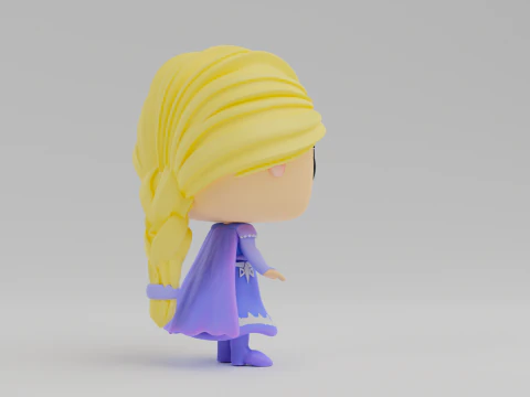 Elsa Funko model from the movie Frozen 3D Print Model