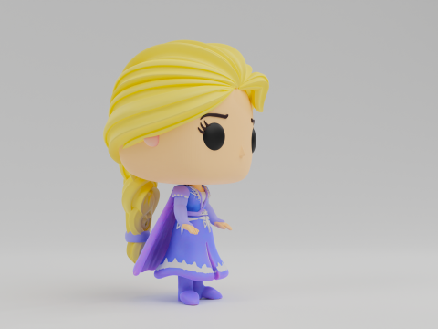 Elsa Funko model from the movie Frozen Modelo de Impressão 3D