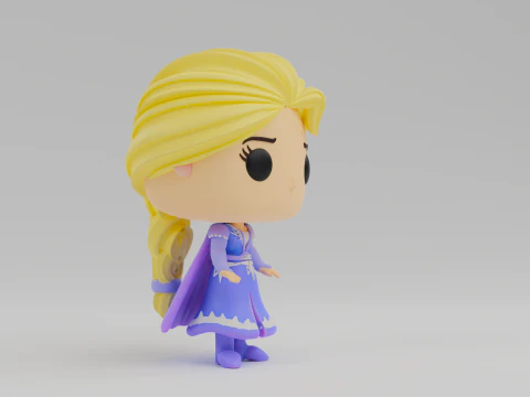 Elsa Funko model from the movie Frozen 3D Print Model