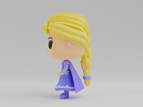 Elsa Funko model from the movie Frozen 3D Print Model
