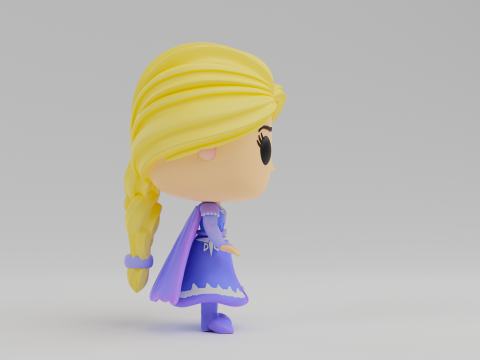 Elsa Funko model from the movie Frozen Modelo de Impressão 3D