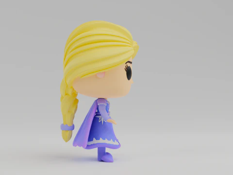 Elsa Funko model from the movie Frozen 3D Print Model