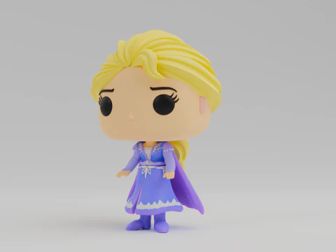Elsa Funko model from the movie Frozen 3D Print Model